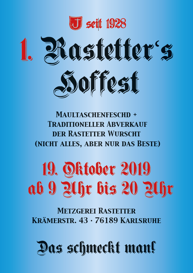 Rastetters Hoffest 2019